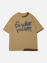 T-Shirt mit Graffiti-Monogramm-Print